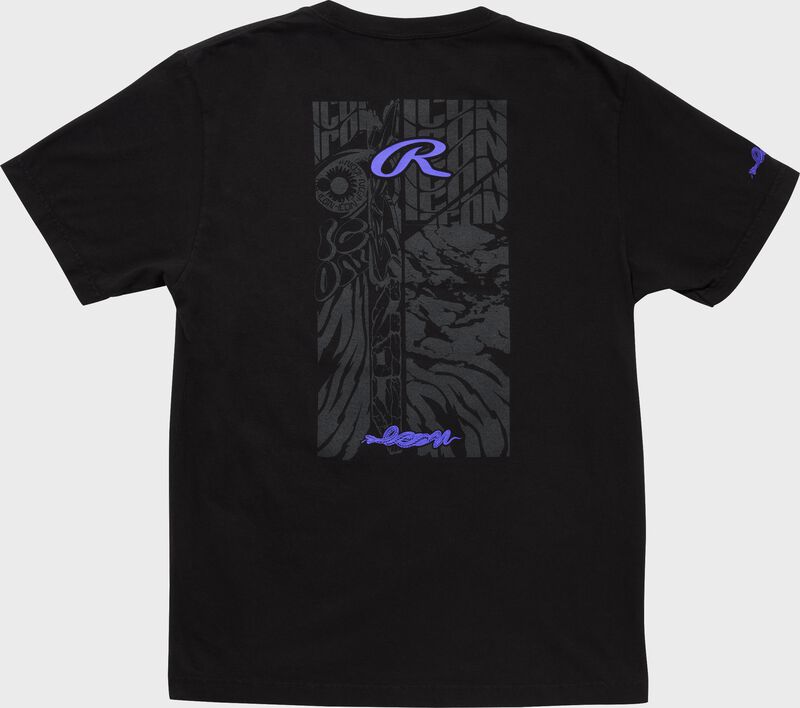Rawlings Icon Snake Tee, Black, Adult S